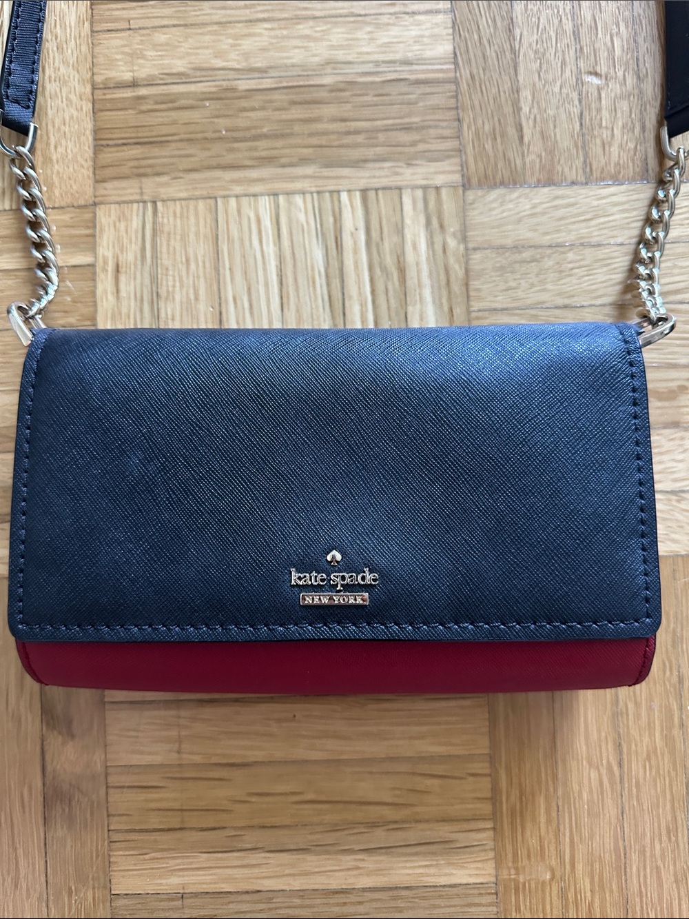 Kate Spade Two Toned Burgundy Cameron Convertible Crossbody